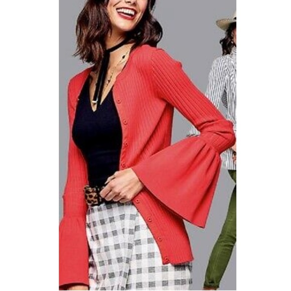 NWT Cabi Women’s Red Trumpet Cardigan Size Small - Picture 5 of 9